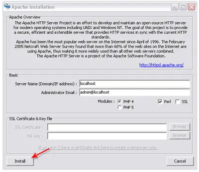 apache install