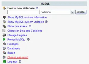 change phpmyad pass