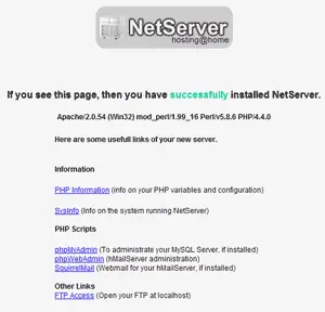 Hosting a Web Site from Home - NetServer
