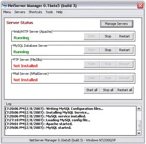 running server