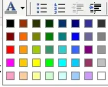 font color text tool