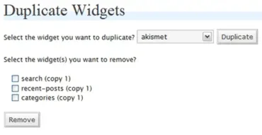 WordPress Duplicate Widgets in action wordpress duplicate widgets in action