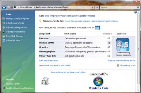 Vista Performance information and tools (NEW OEM Logo)