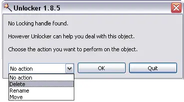 delete the file or folder