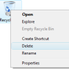remove the recycle bin from vista desktop