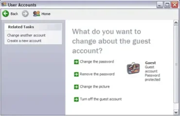 set a guest password to password protect shared folder