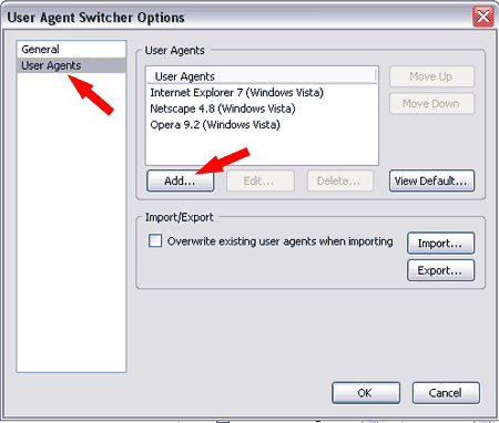 Adding a User Agent