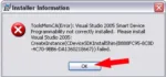 visual studio error during repair