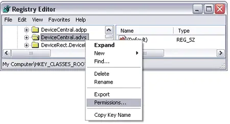 devicecentral permissions