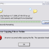 error copying file