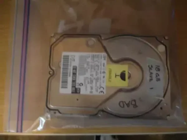 Insert clicking drive into a Ziplock Bag