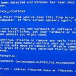blue screen of death screensaver