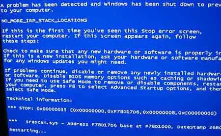 Blue Screen of Death Screensaver