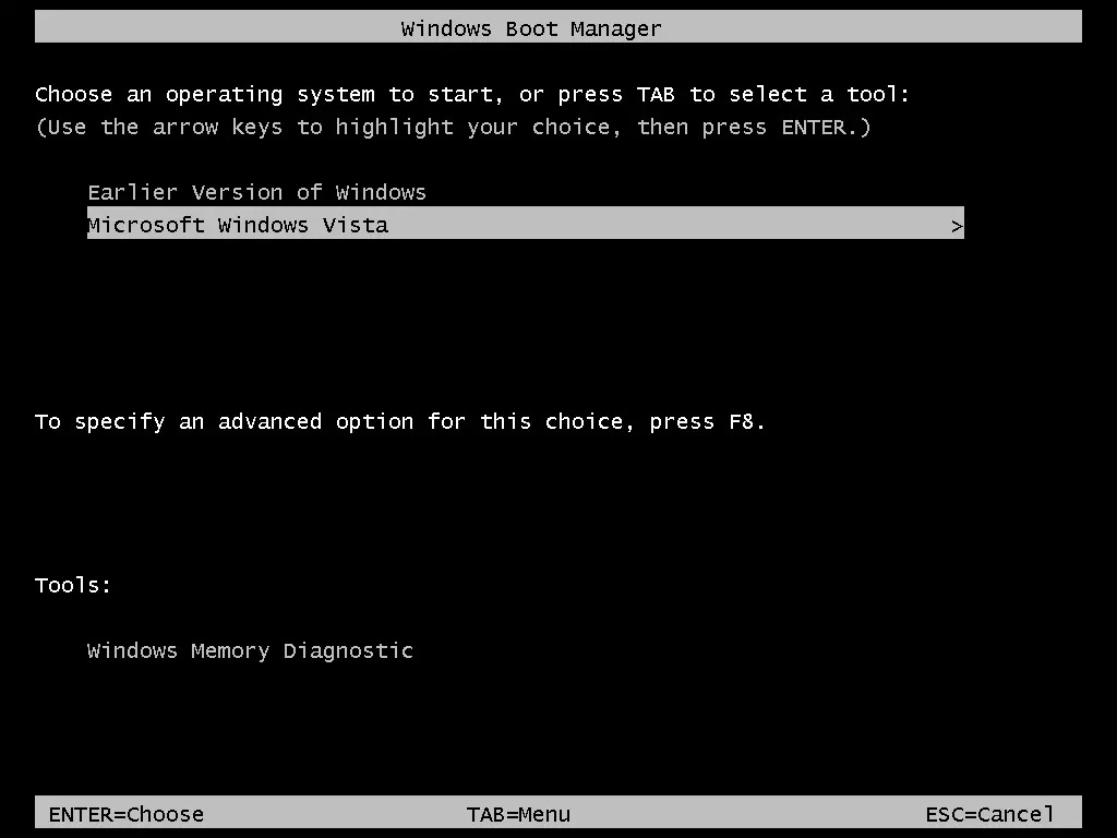 Windows boot manager