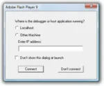 adobe flash player 9 debugger message