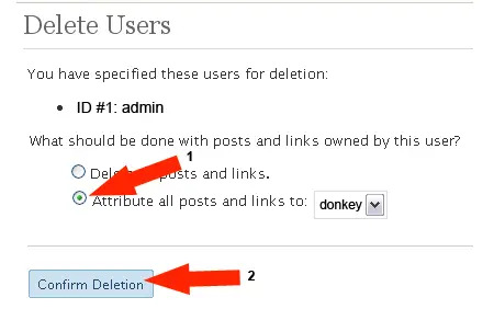 delete old users and move posts
