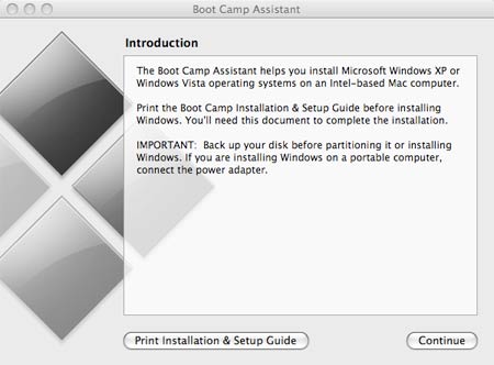 installing windows xp on macbook pro