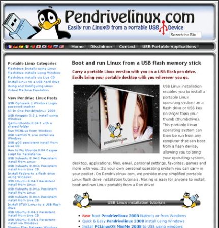portable linux on a usb flashdrive by pendrivelinux