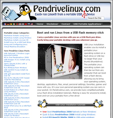 Pen Drive Linux on a USB flash drive