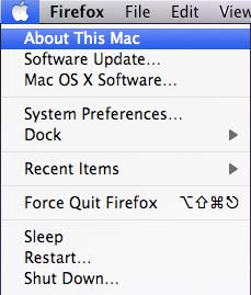 About This Mac