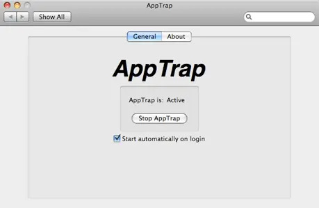 start apptrap at login