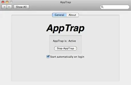 Start AppTrap at login