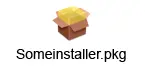 Mac software with an installer