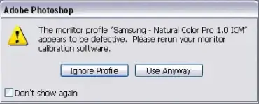 bad photoshop profile