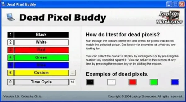 Dead Pixel Buddy - stuck pixel fixer Dead Pixel Buddy - fix a stuck pixel