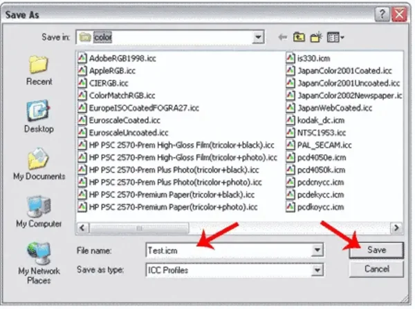 Save the New Profile