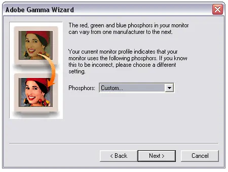 phosphors adjustment
