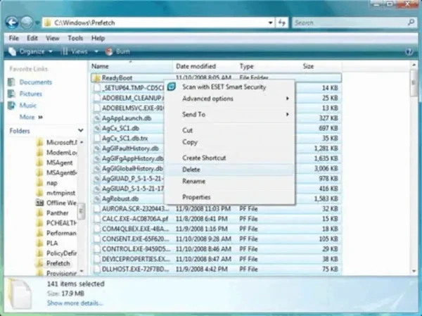 Make Windows faster - Delete Windows prefetch