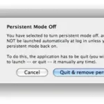 quit and remove persistence