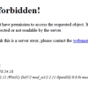 access forbidden xampp security page error