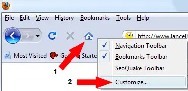adding clear cache button to firefox