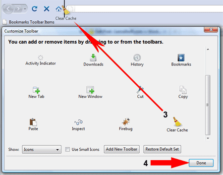 clear cache firefox