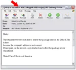 fake ups email virus or trojan