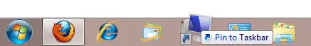 pin computer to windows 7 taskbar