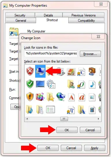 Select Icon to use