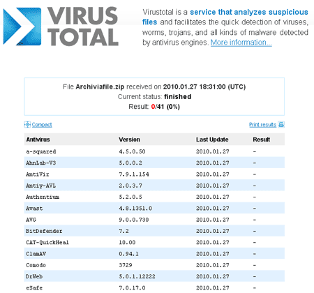 check for malware free online