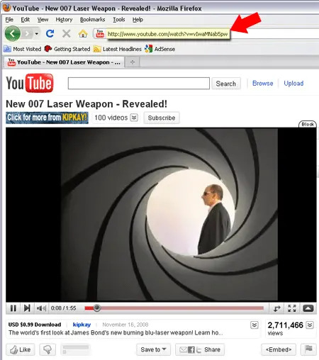 Copy YouTube Link