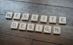 Black and white signs representing banner and header design elements