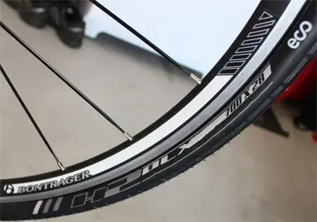 Bontrager H2 Eco Deluxe 700x28C mounted on Trek Ion CX bike