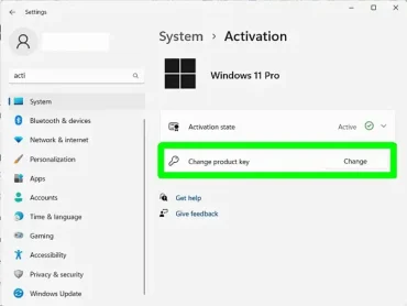 Change Windows Product Key