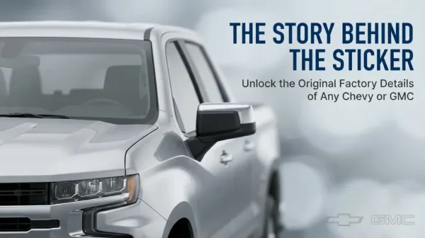 Chevy Window Sticker Reveals Factory Details