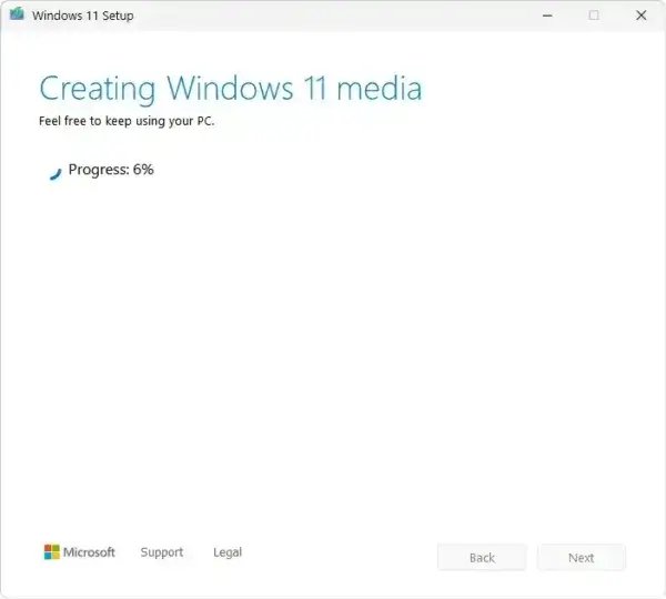 Creating Windows 11 USB Installation Media