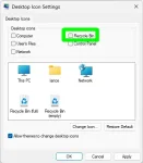 Desktop Icon Settings Recycle Bin
