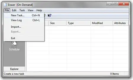 Eraser - Create a New Task