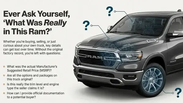 Find RAM MSRP Options Trim Level