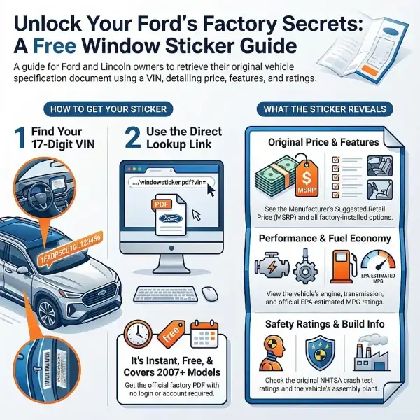 Ford Window Sticker Lookup